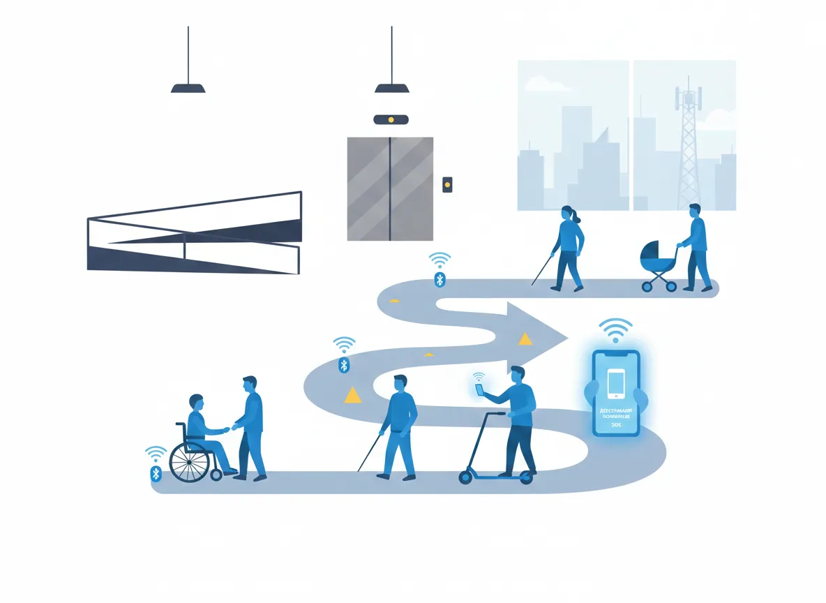Доступная навигация внутри помещений: Руководство 2026 по соответствию стандартам и универсальному дизайну