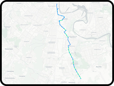 Восстановление при 53% утери GPS